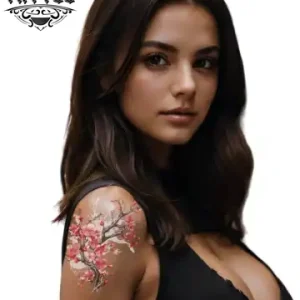tatouage-epaule-ephemere-cerisier-japonais-elegant