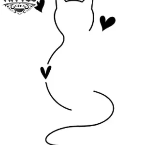 tatouage-ephemere-chat-coeur-amour-felin tatouage-ephemere-chat-coeur-amour-felin