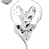 tatouage ephemere chat bastet design felin egypte ancienne tatouage ephemere chat bastet design felin egypte ancienne