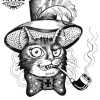 tatouage-ephemere-chat-botte-design-felin-unique tatouage-ephemere-chat-botte-design-felin-unique