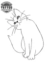 tatouage-ephemere-chat-contour-design-unique tatouage-ephemere-chat-contour-design-unique