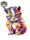 tatouage-ephemere-chat-couleur-vibrant tatouage-ephemere-chat-couleur-vibrant