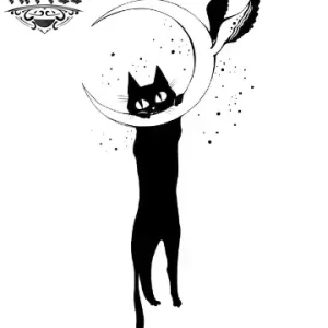 tatouage-ephemere-chat-lune-design-temporaire-felin-mystique tatouage-ephemere-chat-lune-design-temporaire-felin-mystique
