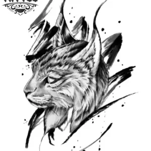 tatouage-ephemere-chat-graphique-artiste tatouage-ephemere-chat-graphique-artiste