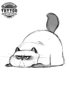Tatouage Ephemere Gros Chat Design Temporaire Pour Amateurs de Felins Tatouage Ephemere Gros Chat Design Temporaire Pour Amateurs de Felins
