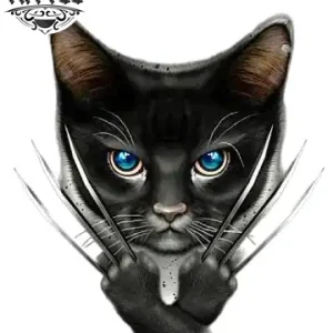 tatouage-ephemere-chat-guerrier-design-temporaire-felin-combattant tatouage-ephemere-chat-guerrier-design-temporaire-felin-combattant