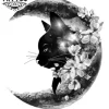 tatouage-ephemere-chat-lune-felin-mystique-image-alt tatouage-ephemere-chat-lune-felin-mystique-image-alt