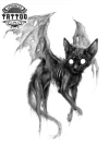 tatouage-ephemere-chat-mort-gothique-sombre-unique tatouage-ephemere-chat-mort-gothique-sombre-unique