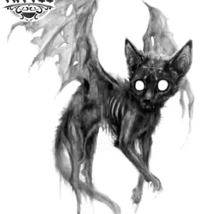 tatouage-ephemere-chat-mort-gothique-sombre-unique tatouage-ephemere-chat-mort-gothique-sombre-unique