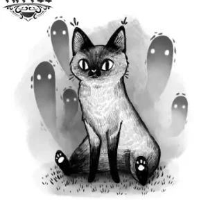 tatouage-ephemere-chat-noir-blanc-design-unique tatouage-ephemere-chat-noir-blanc-design-unique