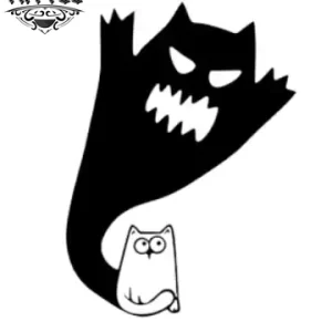 tatouage-ephemere-ombre-chat-design-realiste tatouage-ephemere-ombre-chat-design-realiste
