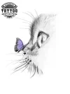 tatouage-ephemere-chat-papillon-elegant-et-realiste tatouage-ephemere-chat-papillon-elegant-et-realiste