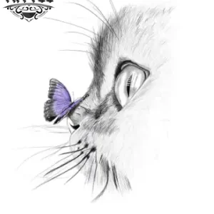 tatouage-ephemere-chat-papillon-elegant-et-realiste tatouage-ephemere-chat-papillon-elegant-et-realiste