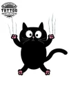 tatouage-ephemere-chat-glissant-realiste-peau tatouage-ephemere-chat-glissant-realiste-peau