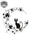 tatouage-ephemere-chat-sur-lune-design-populaire-elegant