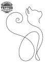 tatouage-ephemere-chat-trait-fin-moderne-tattoos-temporaires-felins tatouage-ephemere-chat-trait-fin-moderne-tattoos-temporaires-felins