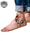 tatouage-ephemere-cheville-carpe-koi-design-unique tatouage-ephemere-cheville-carpe-koi-design-unique