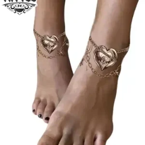 tatouage-ephemere-cheville-design-chaine-bijou-de-peau-temporary-tattoo tatouage-ephemere-cheville-design-chaine-bijou-de-peau-temporary-tattoo