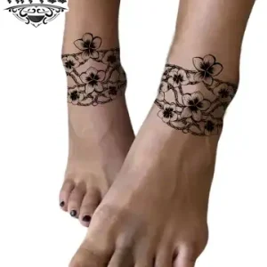 tatouage-ephemere-cheville-fleur-elegant-durable tatouage-ephemere-cheville-fleur-elegant-durable