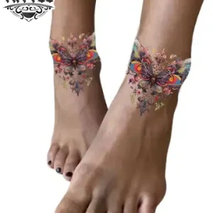 tatouage-ephemere-fleur-cheville-elegant-durable tatouage-ephemere-fleur-cheville-elegant-durable