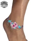 tatouage-ephemere-cheville-girly-design-fleur-temporary-tattoo