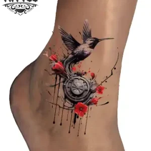 tatouage éphémère cheville hirondelle design élégant temporaire tatouage éphémère cheville hirondelle design élégant temporaire