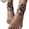 tatouage-cheville-ephemere-loup-design-unique tatouage-cheville-ephemere-loup-design-unique