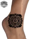 tatouage-ephemere-cheville-mandala-design-elegant tatouage-ephemere-cheville-mandala-design-elegant
