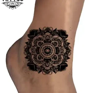 tatouage-ephemere-cheville-mandala-design-elegant tatouage-ephemere-cheville-mandala-design-elegant