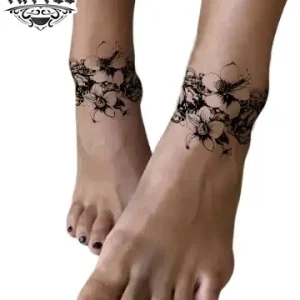 tatouage ephémère orchidée cheville tatouage ephémère orchidée cheville