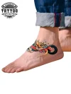 tatouage-cheville-design-oriental-attrayant-tatouage-ephemere tatouage-cheville-design-oriental-attrayant-tatouage-ephemere
