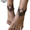 tatouage ephémère cheville motif ornemental élégant tatouage ephémère cheville motif ornemental élégant