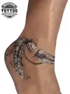 tatouage-cheville-ephemere-plume-elegant-chic