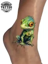tatouage-ephemere-cheville-salamandre-tendance tatouage-ephemere-cheville-salamandre-tendance