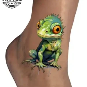 tatouage-ephemere-cheville-salamandre-tendance tatouage-ephemere-cheville-salamandre-tendance
