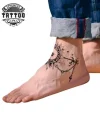 tatouage-cheville-ephemere-soleil-lune-design-astral tatouage-cheville-ephemere-soleil-lune-design-astral