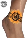 tatouage-ephemere-soleil-cheville-elegante-tendance tatouage-ephemere-soleil-cheville-elegante-tendance