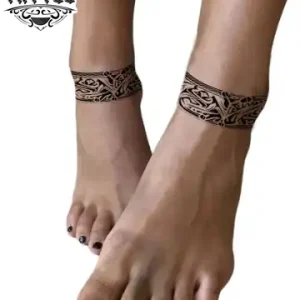 tatouage-ephemere-cheville-style-tahitien-art-corporel-temporary-tattoo tatouage-ephemere-cheville-style-tahitien-art-corporel-temporary-tattoo