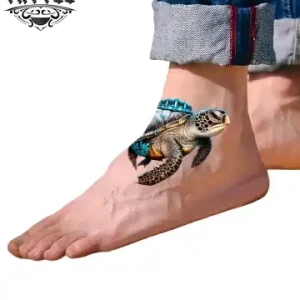 tatouage-ephemere-tortue-cheville tatouage-ephemere-tortue-cheville