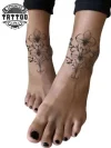 tatouage ephemere cheville trefle quatre feuilles porte bonheur tatouage ephemere cheville trefle quatre feuilles porte bonheur