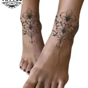 tatouage ephemere cheville trefle quatre feuilles porte bonheur tatouage ephemere cheville trefle quatre feuilles porte bonheur