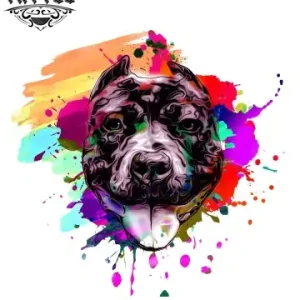 Tatouage-ephemere-chien-abstrait-artistique