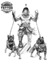 tatouage-ephemere-chien-de-guerre-realiste-durable-resistant tatouage-ephemere-chien-de-guerre-realiste-durable-resistant