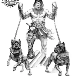 tatouage-ephemere-chien-de-guerre-realiste-durable-resistant tatouage-ephemere-chien-de-guerre-realiste-durable-resistant