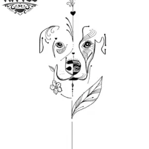 tatouage-ephemere-chien-pour-femme-style-unique tatouage-ephemere-chien-pour-femme-style-unique
