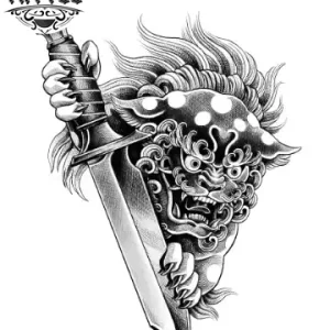 tatouage-ephemere-chien-fu-japonais-art-corporel-temporaire tatouage-ephemere-chien-fu-japonais-art-corporel-temporaire