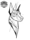 tatouage-ephemere-chien-geometrique-design-unique-tatouage-temporaires tatouage-ephemere-chien-geometrique-design-unique-tatouage-temporaires