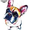 Tatouage ephémère lumineux chien pour passionnés d'animaux Tatouage ephémère lumineux chien pour passionnés d'animaux