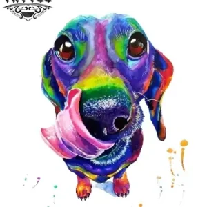 tatouage-ephemere-chien-teckel-design-unique tatouage-ephemere-chien-teckel-design-unique