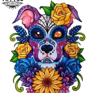 tatouage-ephemere-chien-tete-de-mort-tendance-et-original